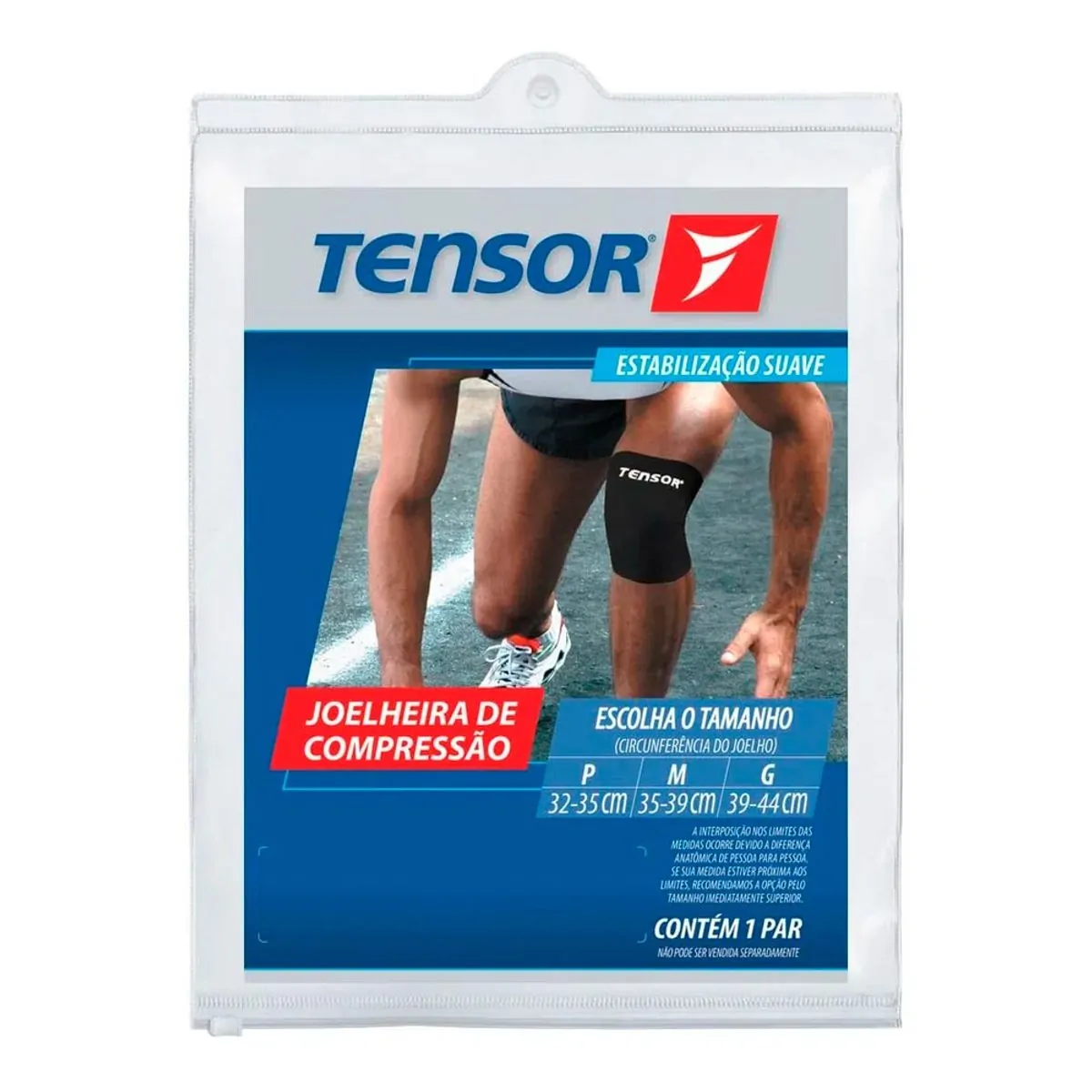Joelheira compressão Tensor 6001 M Preto
