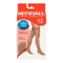 Meia Kendall 7/8 Média Compressão com ponteira M Castanho