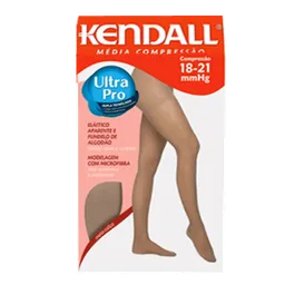 Meia Calça Kendall Média Compressão com ponteira XG Mel