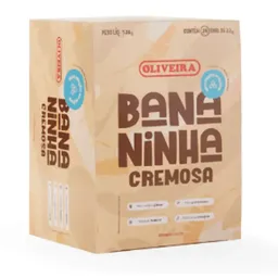Doce bananinha cremosa zero caixa com 24 unidades de 30g - Oliveira