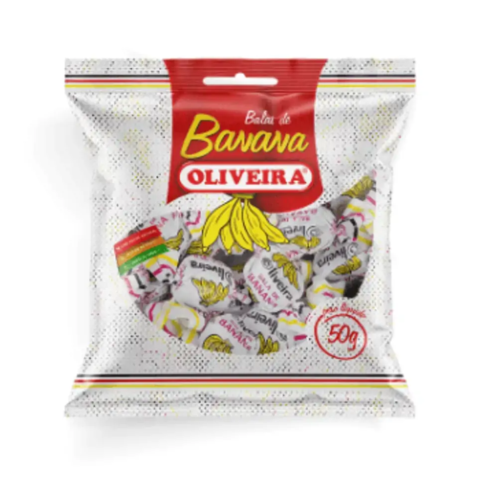 Bala de banana com 50g - Oliveira