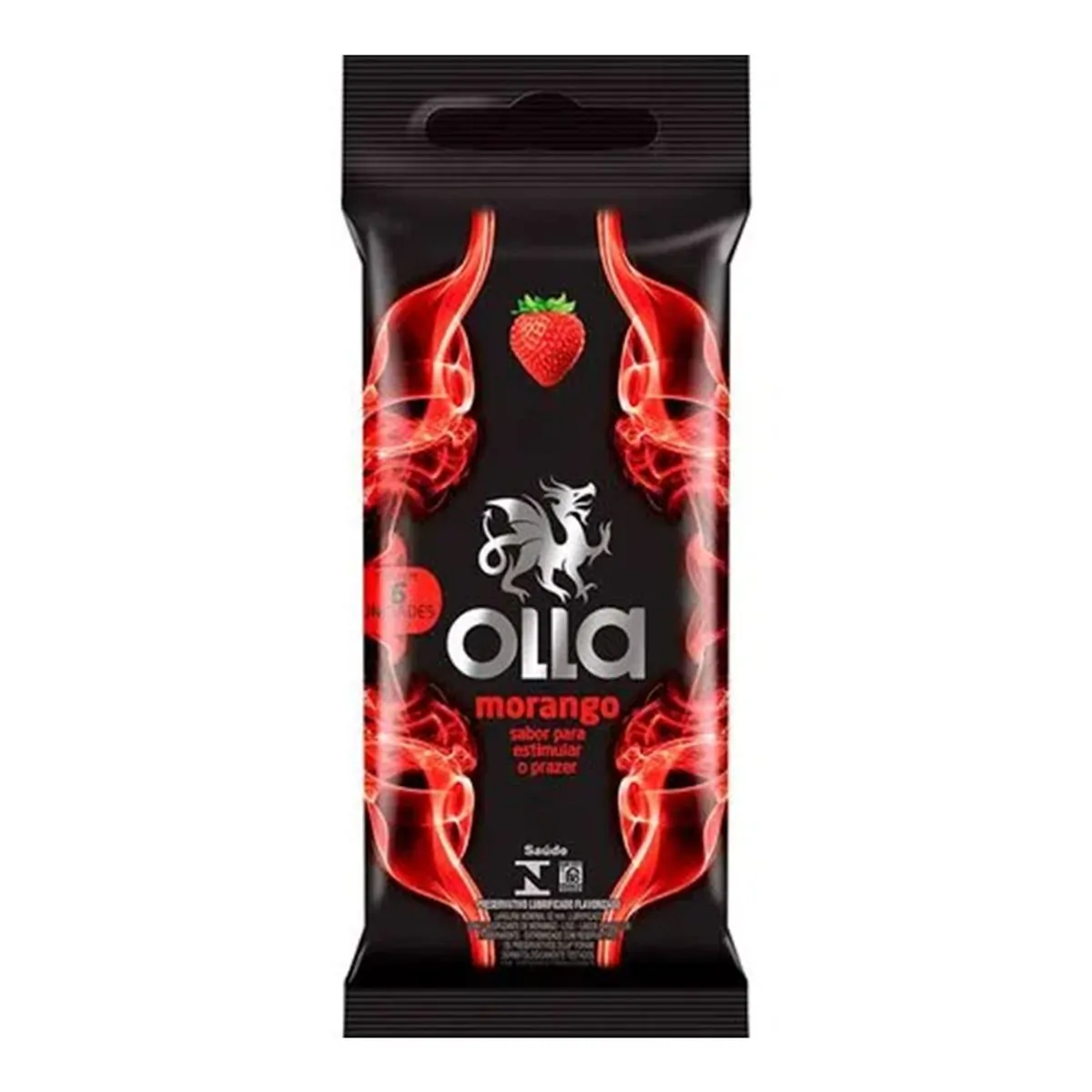 Preservativo Olla Morango 6 Unidades