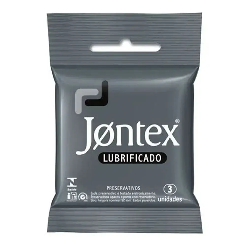 Preservativo Camisinha Masculina Jontex Lubrificado 3 Unidades