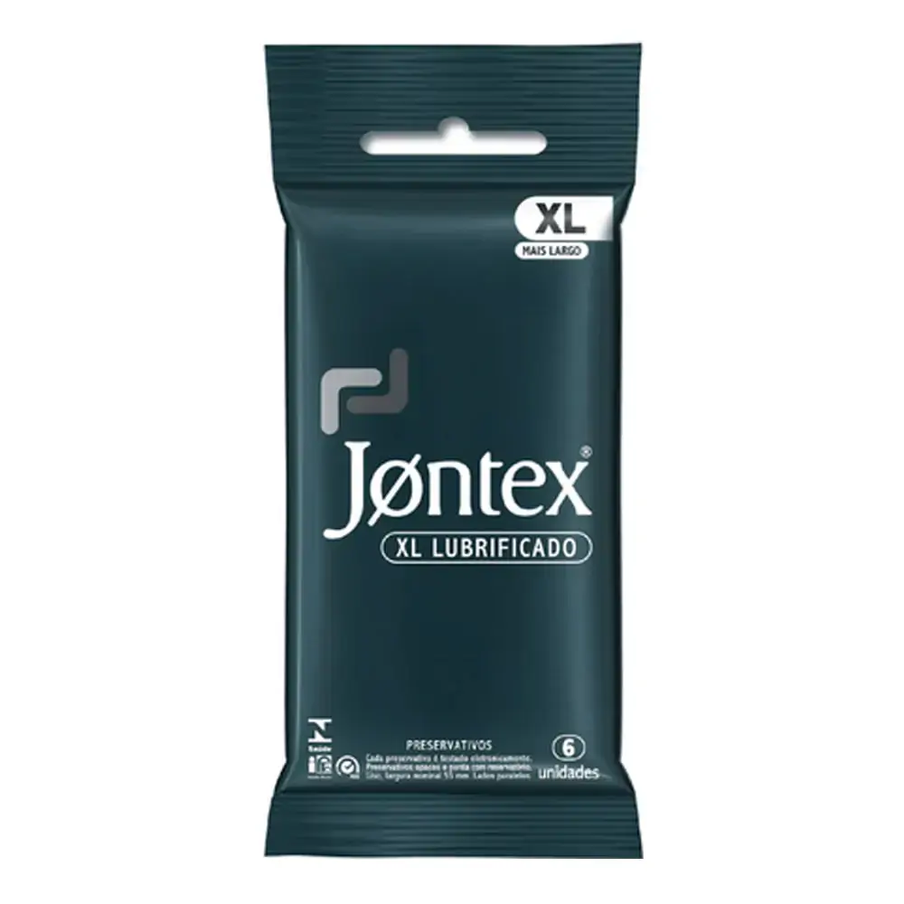 Preservativo Camisinha Masculina Jontex XL Lubrificado 6 Unidades