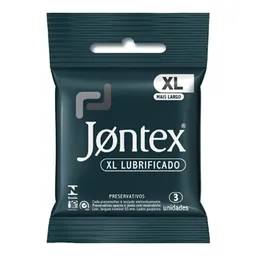 Preservativo Camisinha Masculina Jontex XL Lubrificado 3 Unidades