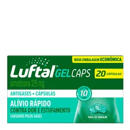 Antigases Luftal Gel Caps 125mg 20 Cápsulas Gelatinosas Moles