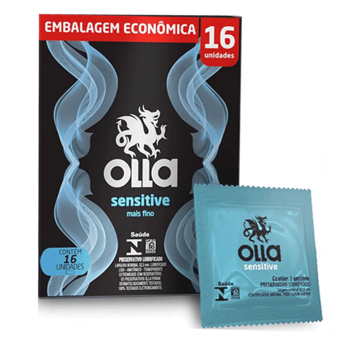 Preservativo Camisinha Olla Sensitive 16 Unidades