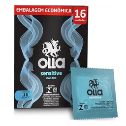 Preservativo Camisinha Olla Sensitive 16 Unidades