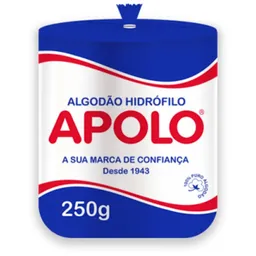 Algodão Hidrófilo em Rolo Apolo - 250 g