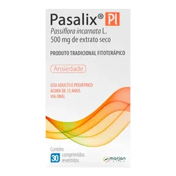 Fitoterápico Pasalix PI 500mg 30 Comprimidos Revestidos