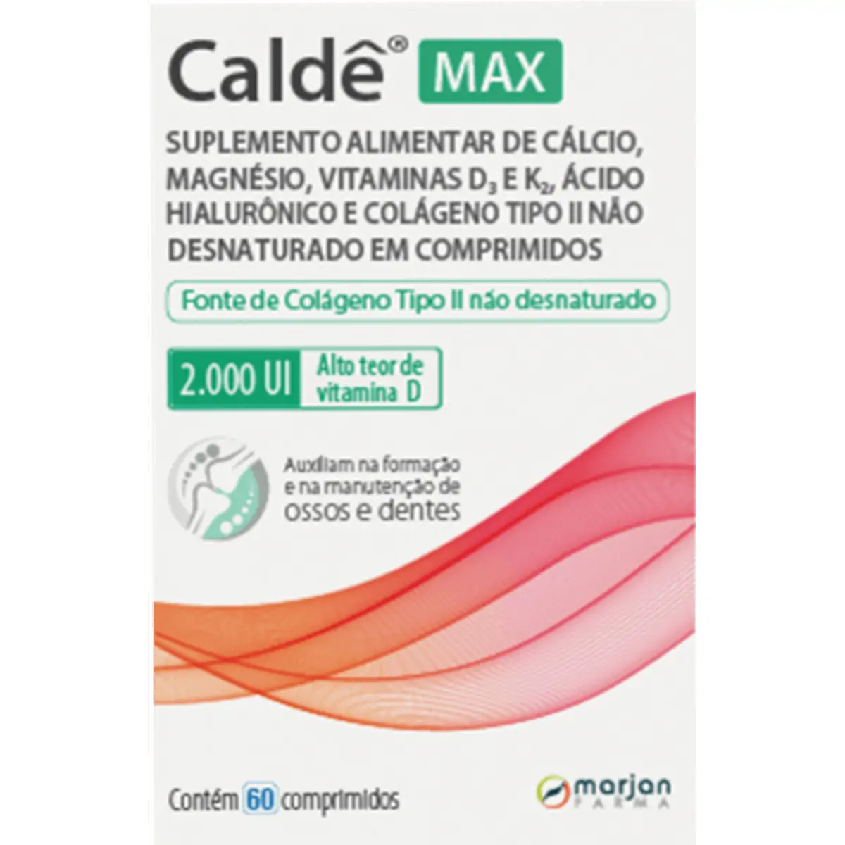 Caldê Max + Vit D 2000 Ui 60 Cápsulas