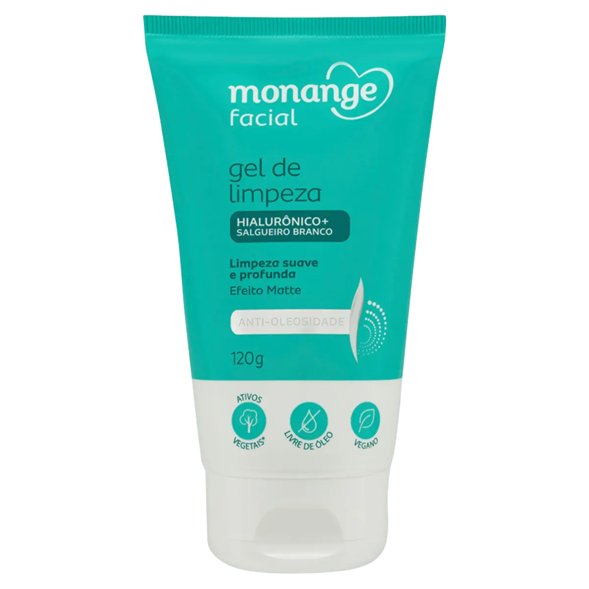 Gel de Limpeza Facial Monange Suave e Profunda Antioleosidade 120g