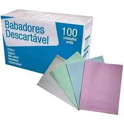 Babador Impermeável Best Care - Descartável - Colorido - 100 Unidades