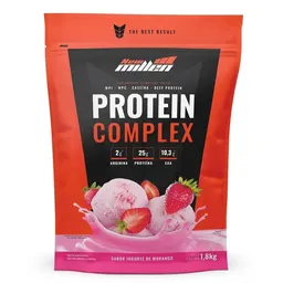 Whey Protein Complex Refil Morango 1.8kg New Millen