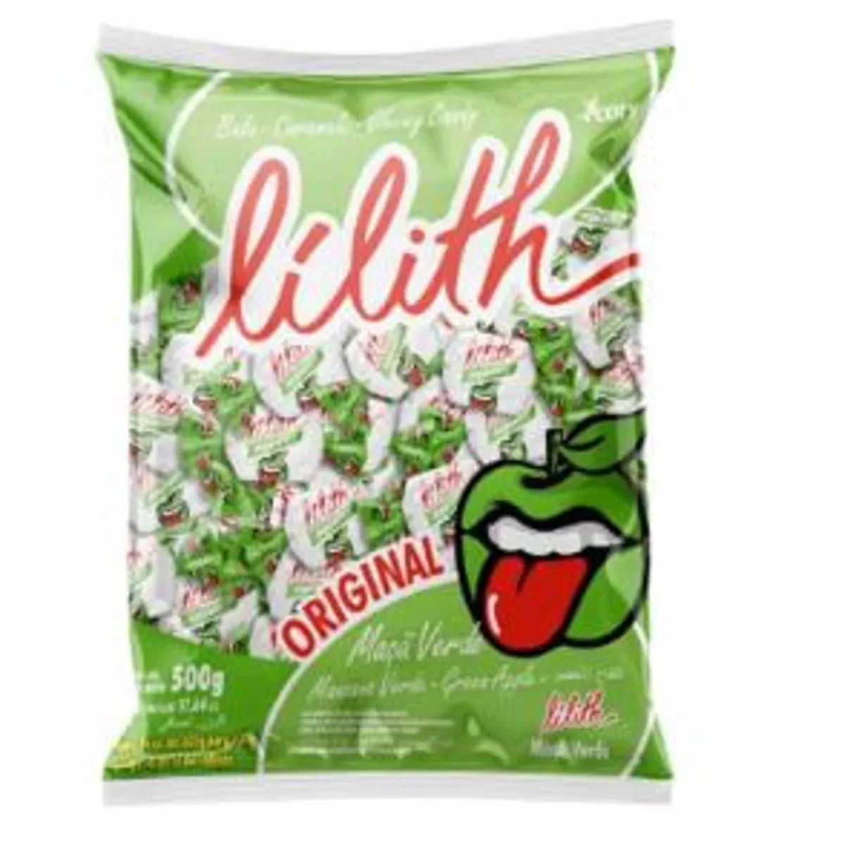 Bala sabor maça verde com 500g - Lilith