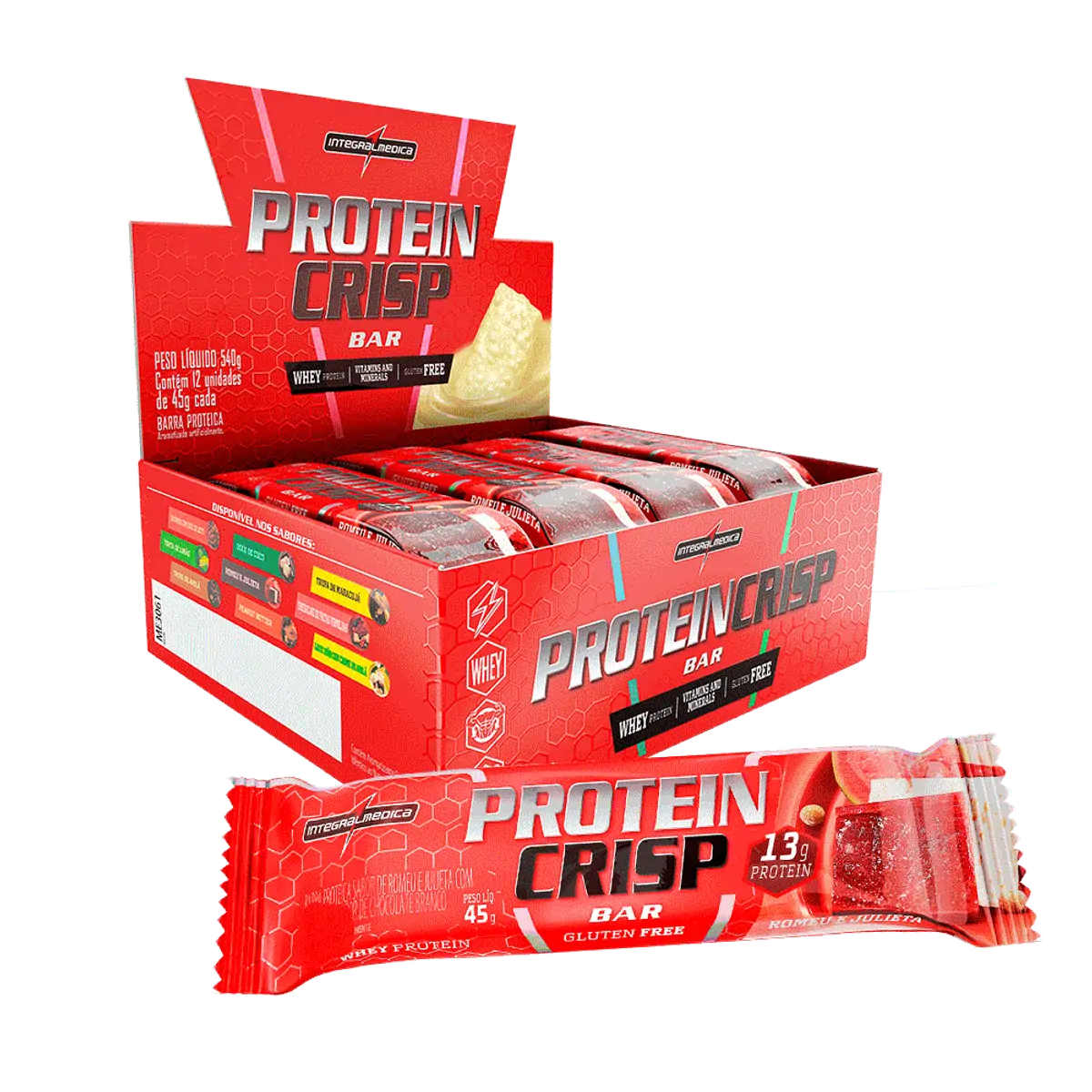 Protein Crisp Bar Romeu Julieta 12 un Integralmédica