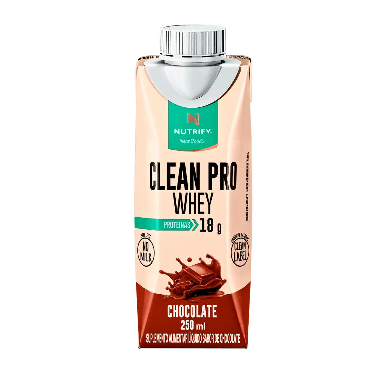 CleanPro Whey Líquido - CLEANPRO WHEY RTD CHOCOLATE 250ML 1UNID