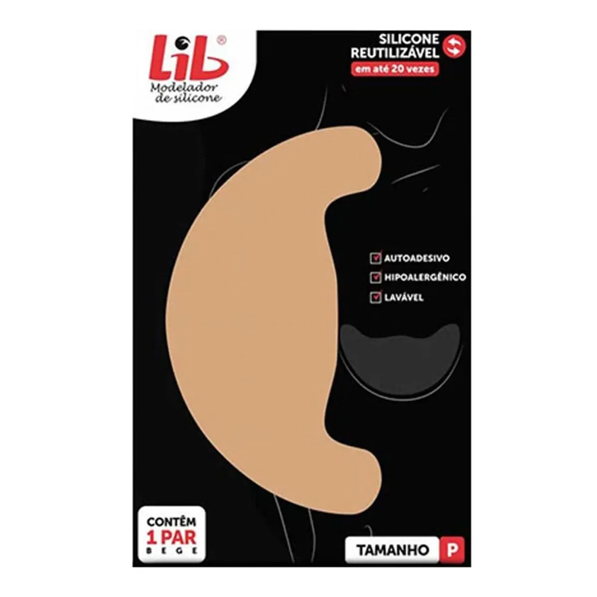 Modelador De Seio Silicone Reutilizável Lib Tamanho P
