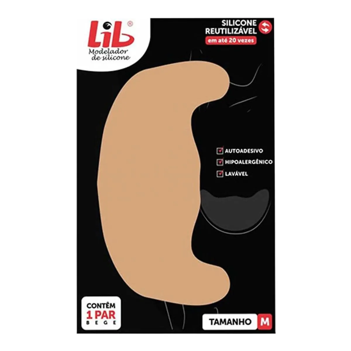 Modelador De Seio Silicone Reutilizável Lib Tamanho M