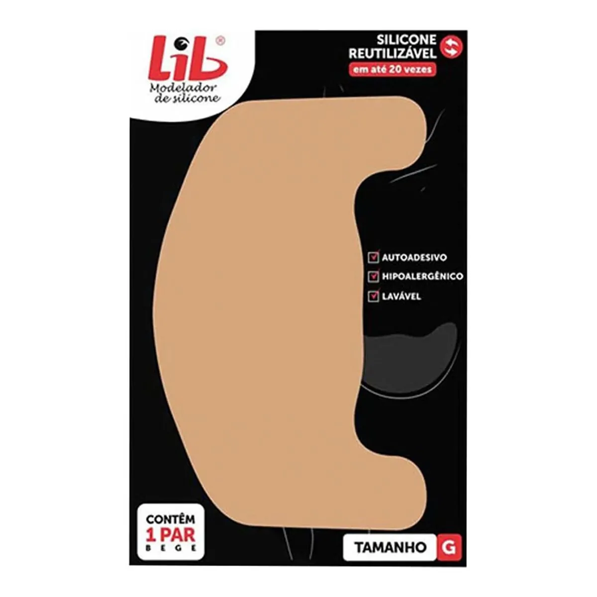 Modelador De Seio Silicone Reutilizável Lib Tamanho G