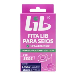 Fita Para Seios Lib Bege 1 Rolo + 5 Lib Pétalas