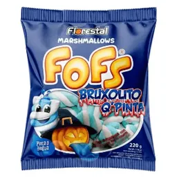 Marshmallow Fofs Bruxolito Q Pinta recheado pacote com 220g - florestal