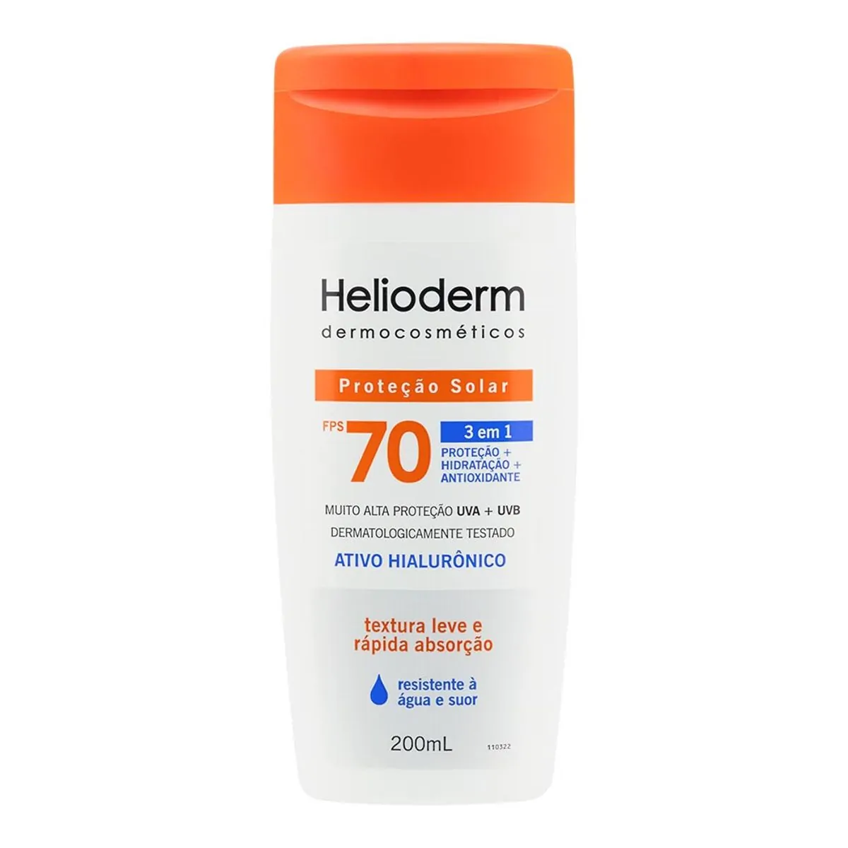 Protetor Solar Corporal Helioderm FPS 70 3 em 1 200ml
