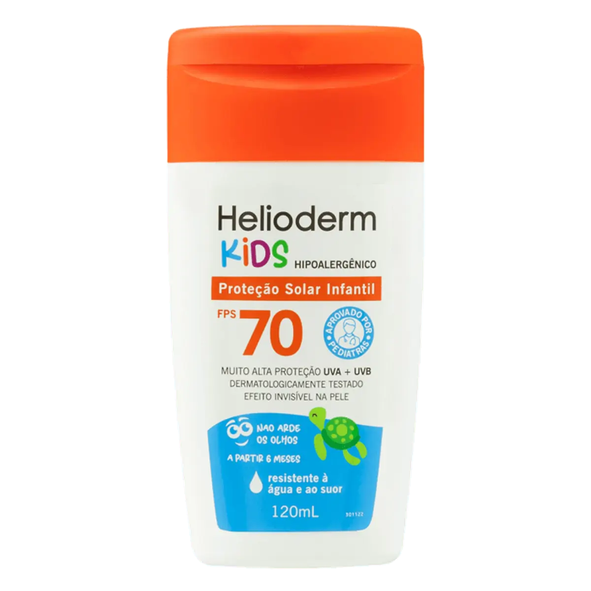 Protetor Solar Corporal Infantil Helioderm FPS 70 Kids 120ml
