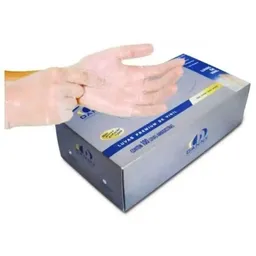 Luva Vinil Transparente Com Talco - Premium - Danny - Tam G