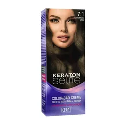 Coloração Keraton Selfie Louro Médio Cinza 7.1