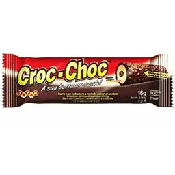 Barra com cobertura com crispies e recheio sabor chocolate 16g - Croc-Choc