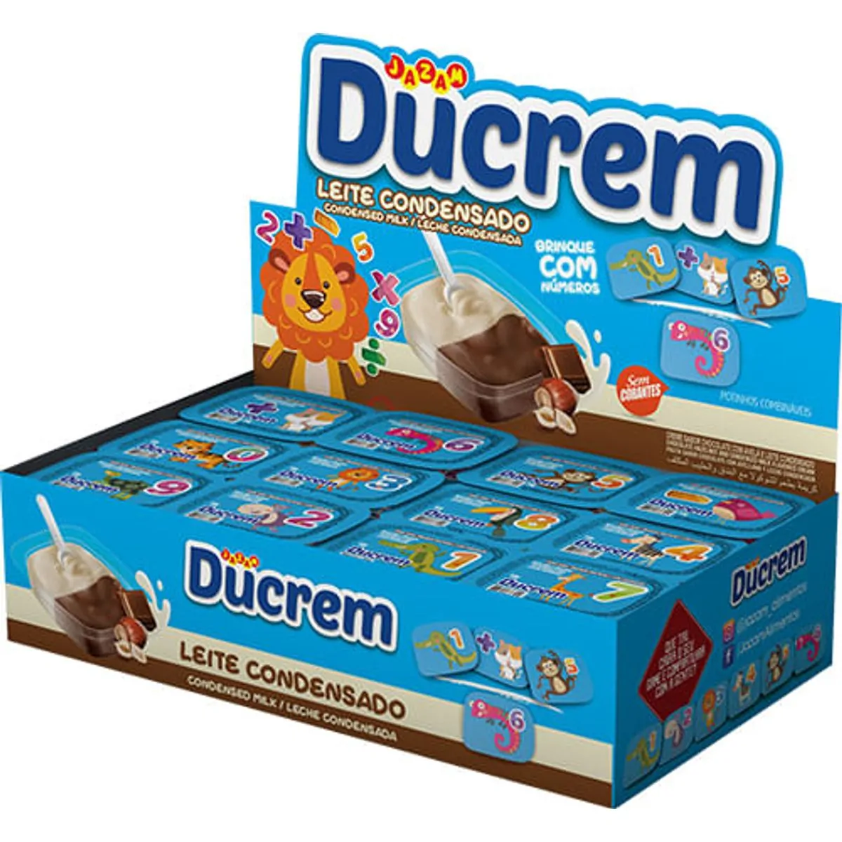 Creme sabor Leite condensado caixa com 48 unidades - Ducrem Jazam