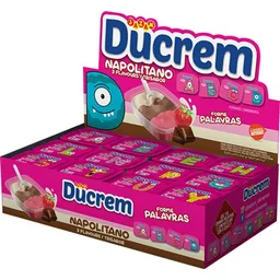 Creme sabor Napolitano caixa com 48 unidades - Ducrem Jazam