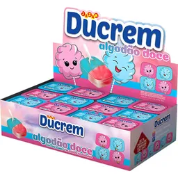Creme sabor Algodão Doce caixa com 48 unidades - Ducrem Jazam