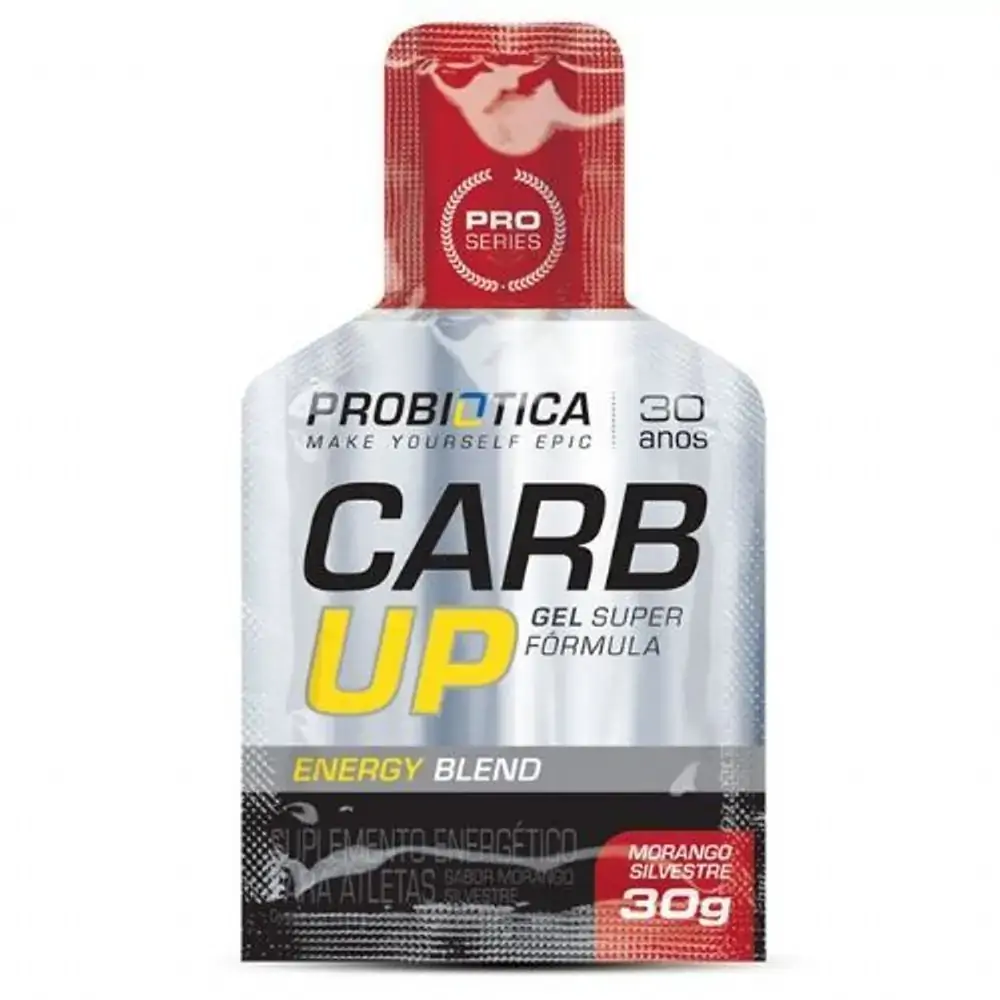 Carb Up Gel Morango Silvestre Probiótica - 30 G