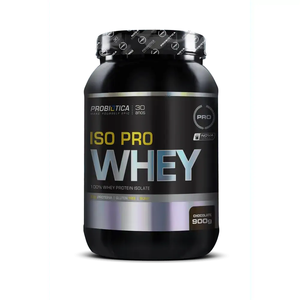 Iso Pro Whey Probiótica Chocolate 900g - ISO PRO WHEY Probiótica CHOCOLATE 900G