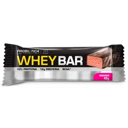 Whey Bar Morango Probiótica 40g - Whey Bar MORANGO Probiótica 40g