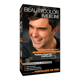 Tonalizante Capilar Beauty Color Men Sem Amônia Castanho Natural
