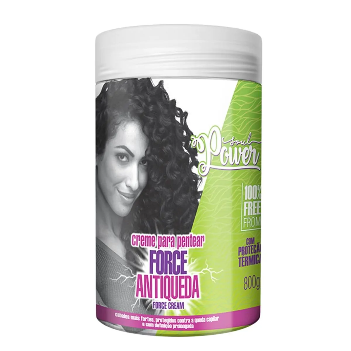 Creme Para Pentear Antiqueda Force Cream Soul Power 800g