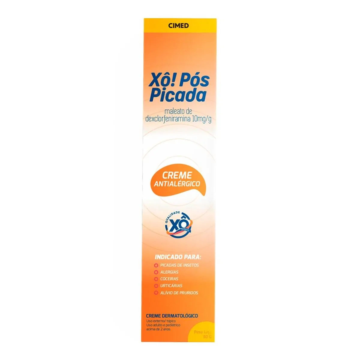 Creme Antialérgico Xô! Pós Picada 10mg/g Cimed 30g