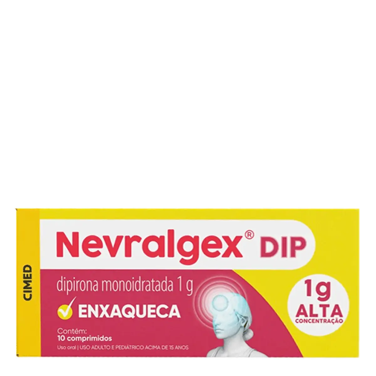 Analgésico e Antitérmico Nevralgex Dip 1g 10 Comprimidos