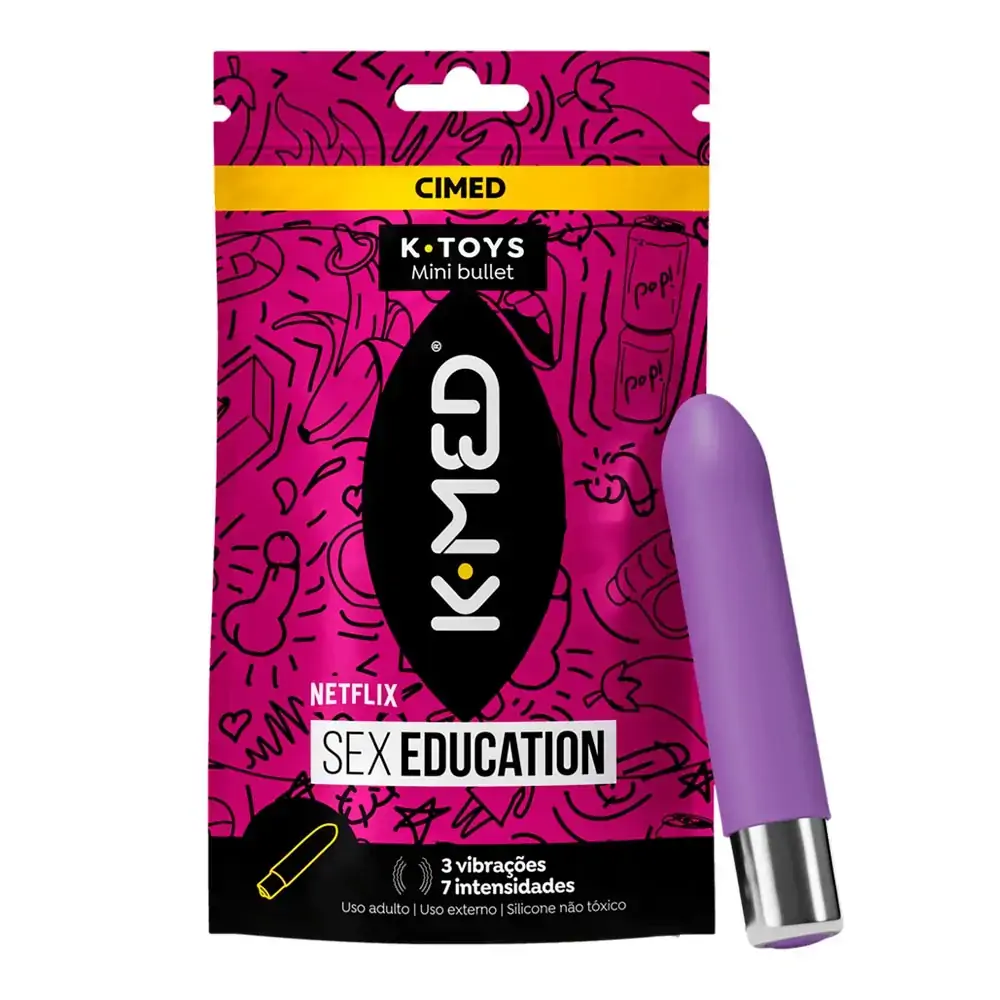 Mini Bullet Vibrador K-Med Sex Education Roxo K-Toys 1 Unidade