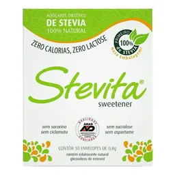 Adoçante Stevita Pó 50 Envelopes 0,8g