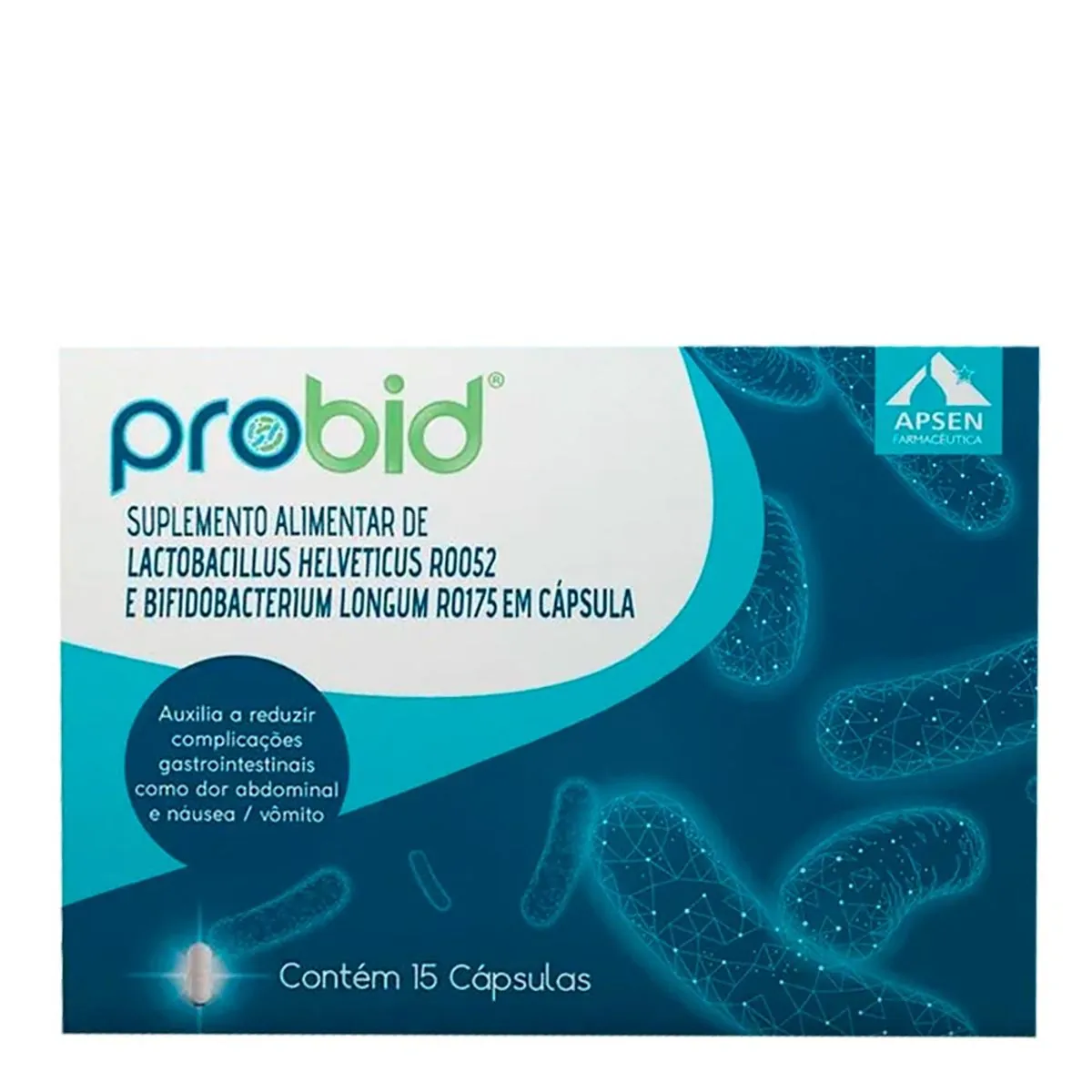Suplemento Alimentar Probid Lactobacillus Helveticus 15 Cápsulas