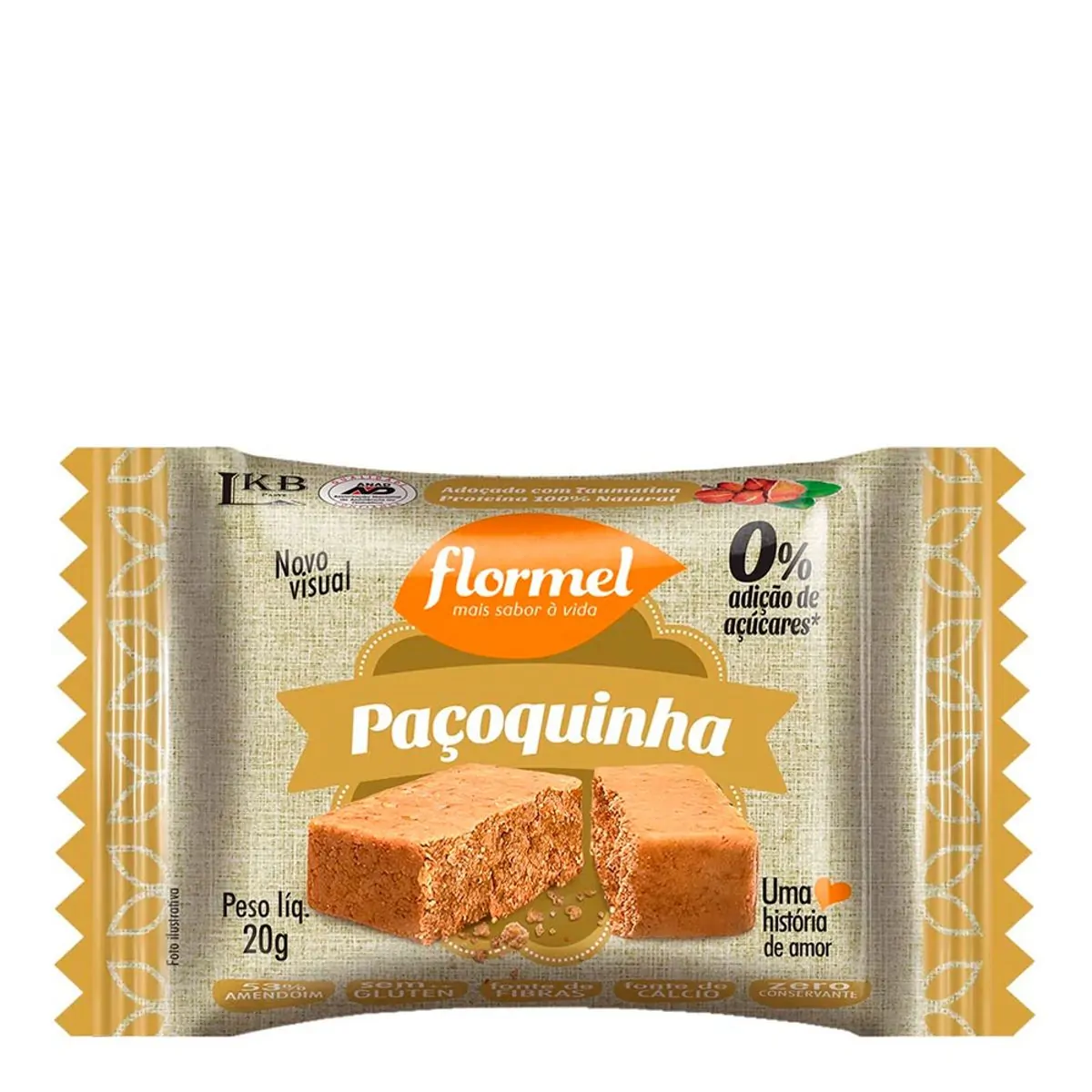Paçoca Flormel Zero 20g