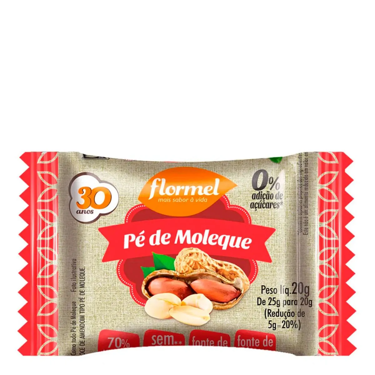 Pé De Moleque Flormel 20g