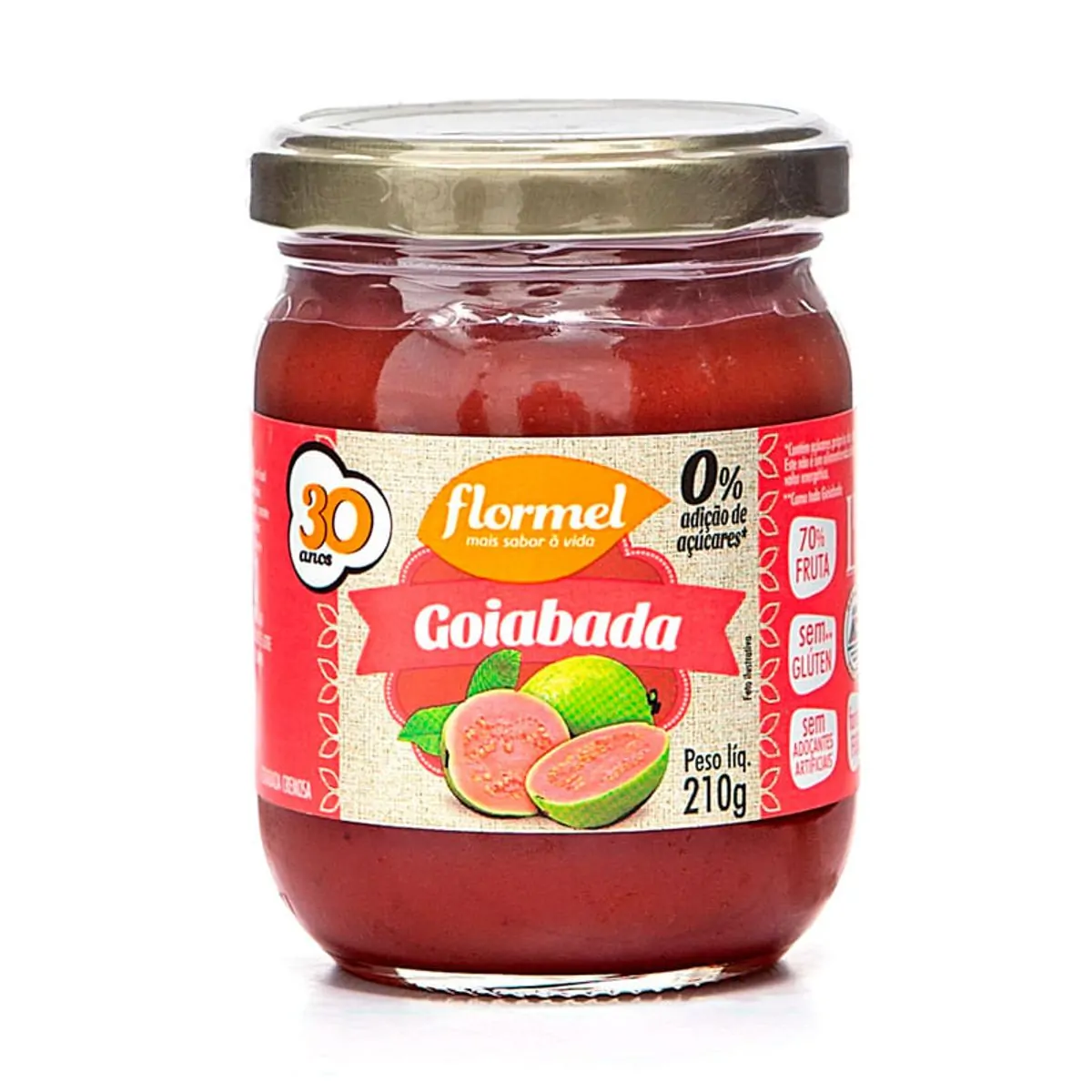 Goiabada Cremosa Zero vd 210g - Flormel