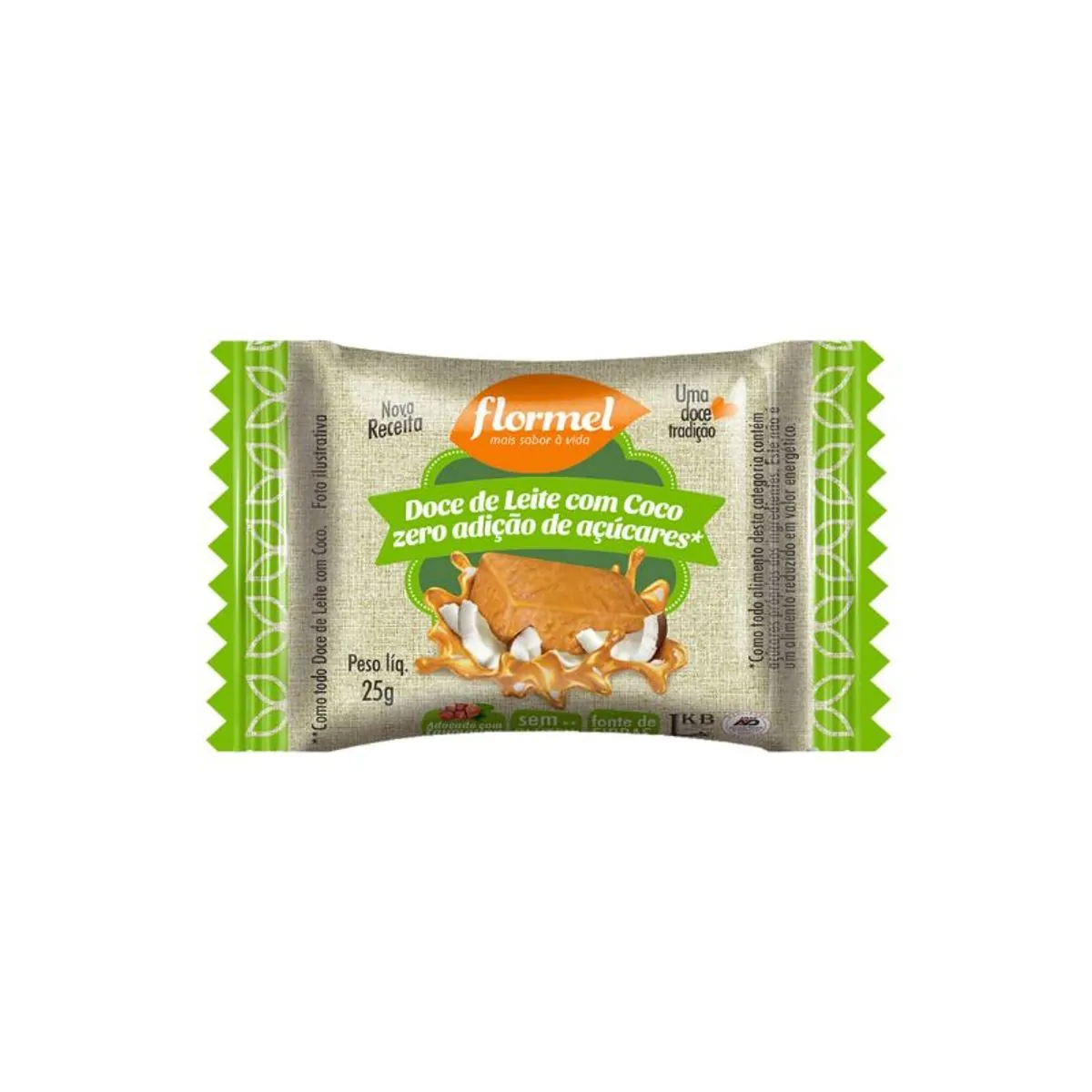 Doce de Leite com Coco Zero Flormel 25g