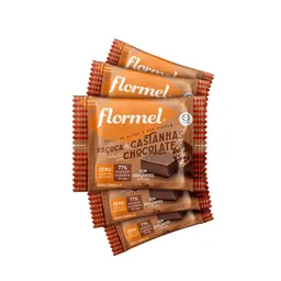 Paçoca de castanhas com cobertura de chocolate 5 unidades BS Pharma