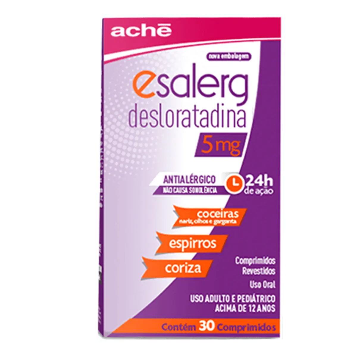 Antialérgico Esalerg 5mg 30 comprimidos